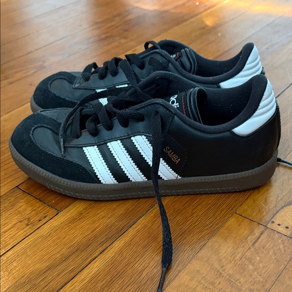 Adidas Black Sneakers with White Stripes - Picture 3 of 4